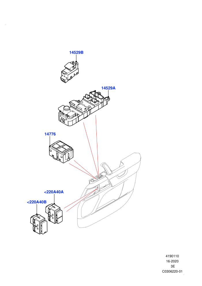 Switches (Short Wheelbase)(Door)