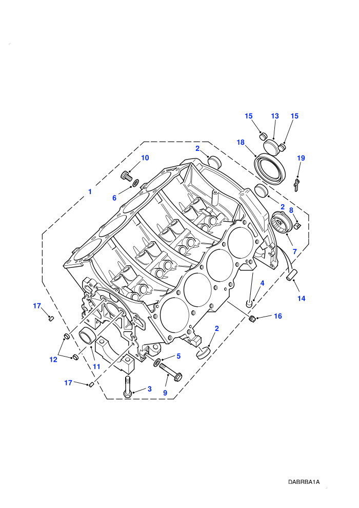 Cylinder Block (4.0L V8 Efi Petrol LC,4.6L V8 Efi Petrol LC,V8 EFI Petrol)