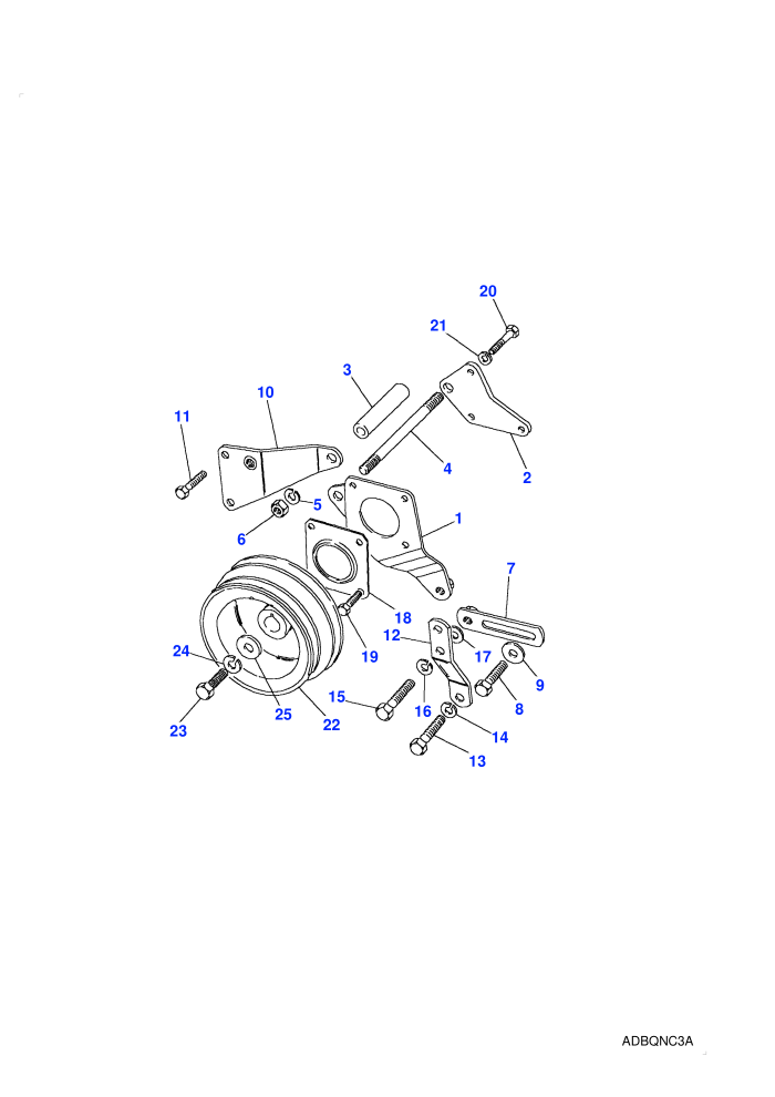 Power Steering Mountings (3.5L V8 Twin Carb L/R Petrol,With Air Conditioning,With Power Steering)