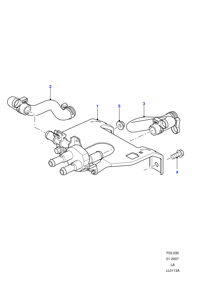 Heater Pipes And Valve Assembly ((V)FROM7A000001)