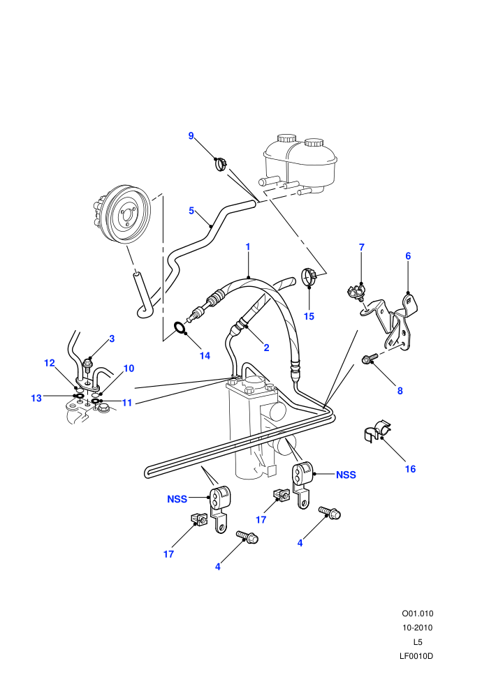 Power Steering Pipes (LHD,With Power Steering)