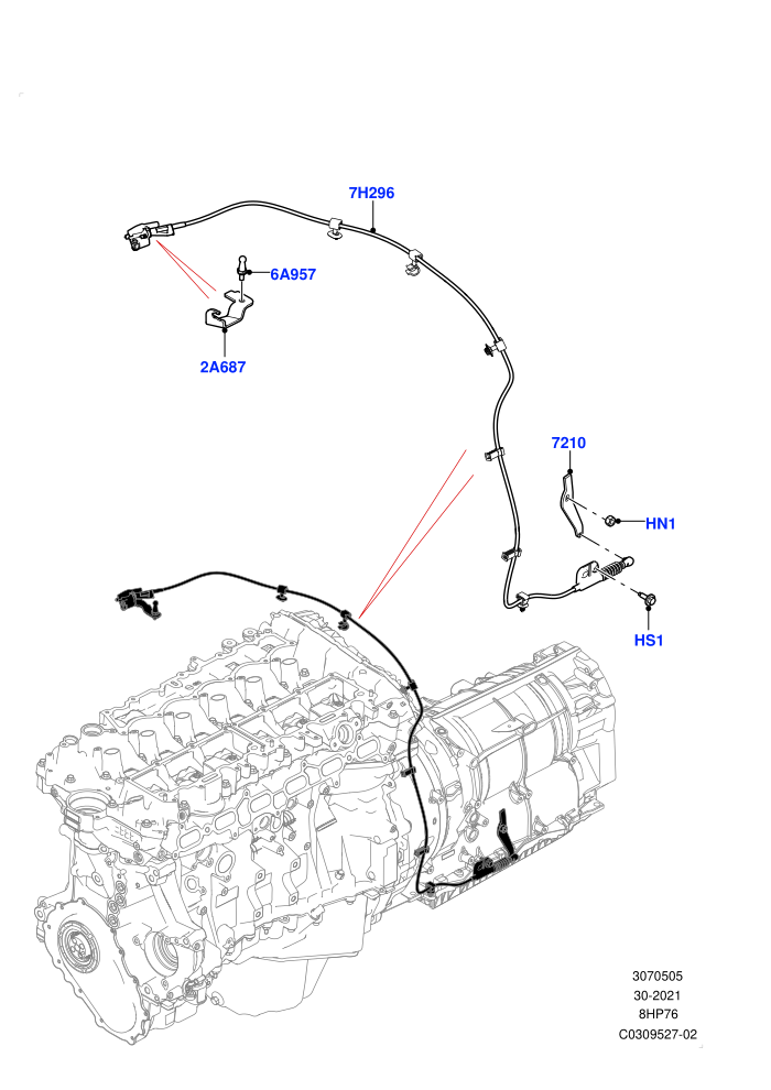 Gear Change-Automatic Transmission (3.0L AJ20D6 Diesel High,3.0L AJ20P6 Petrol High,8 Speed Auto Trans ZF 8HP76)(Nitra Plant Build)((V)FROMM2000001)