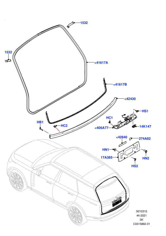 Luggage Compartment Door (Finisher And Seals)