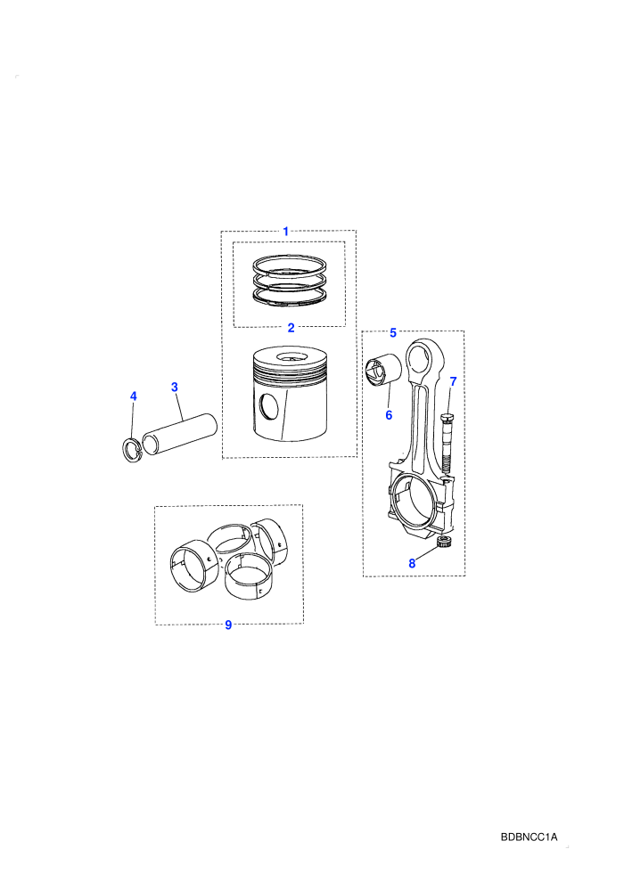 Piston, Connecting Rod & Bearings (2.5L TDi)