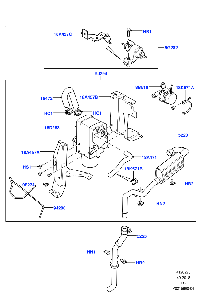 Auxiliary Fuel Fired Pre-Heater (With Fuel Fired Heater)(Page B)((V)FROMAA000001)