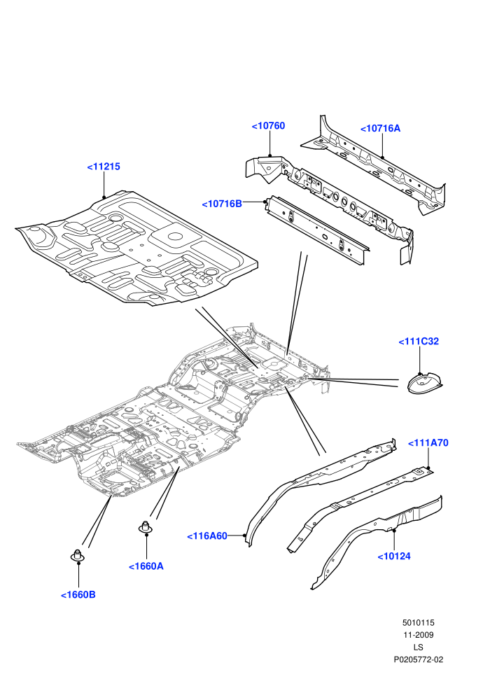 Floor Pan - Centre And Rear ((V)FROMAA000001)