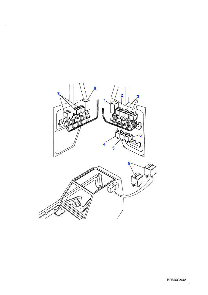 Relays - Footwell (LHD)((V)TOJA624780 (V)FROMJA610294)