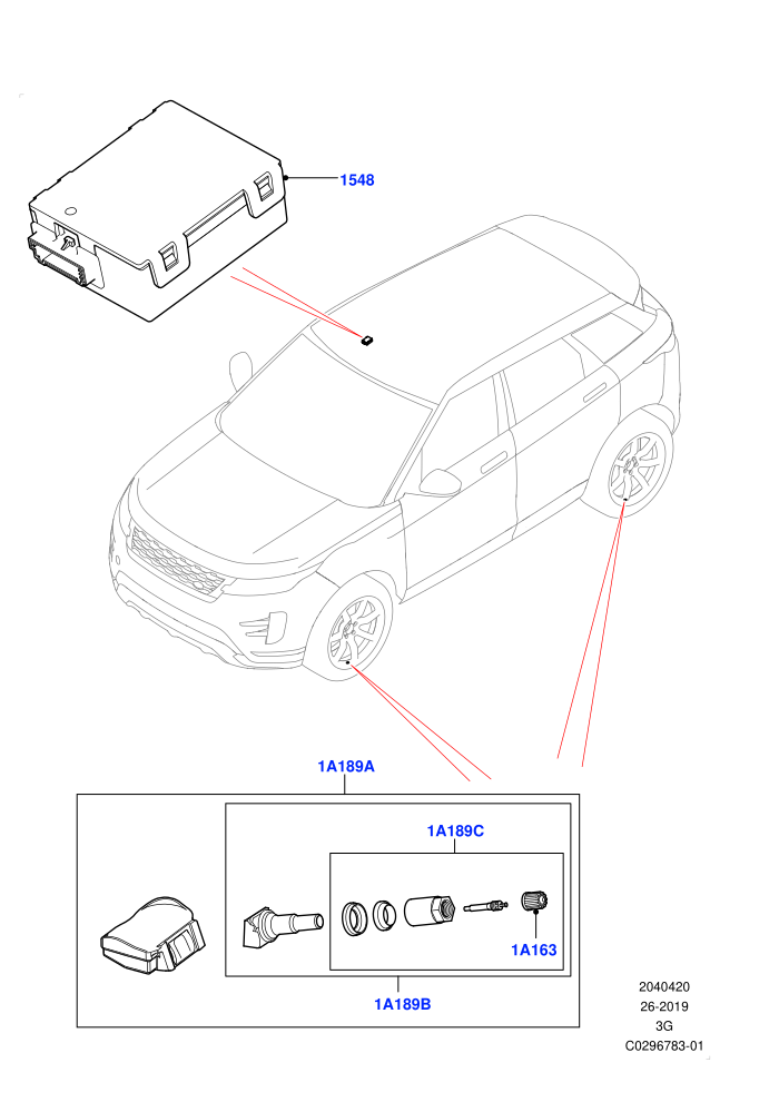 Tyre Pressure Monitor System (Changsu (China),With Tyre Pressure Sensors)((V)TOMG576380)