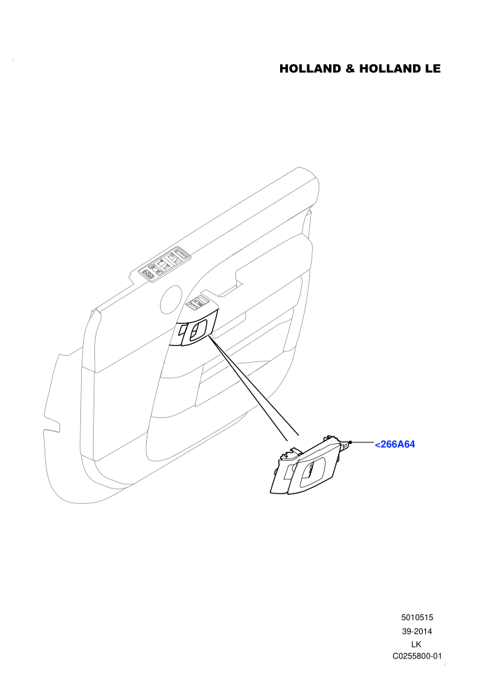 Front Door Trim Installation (Console Deployable Tables)(Holland & Holland LE)((V)FROMFA000001)