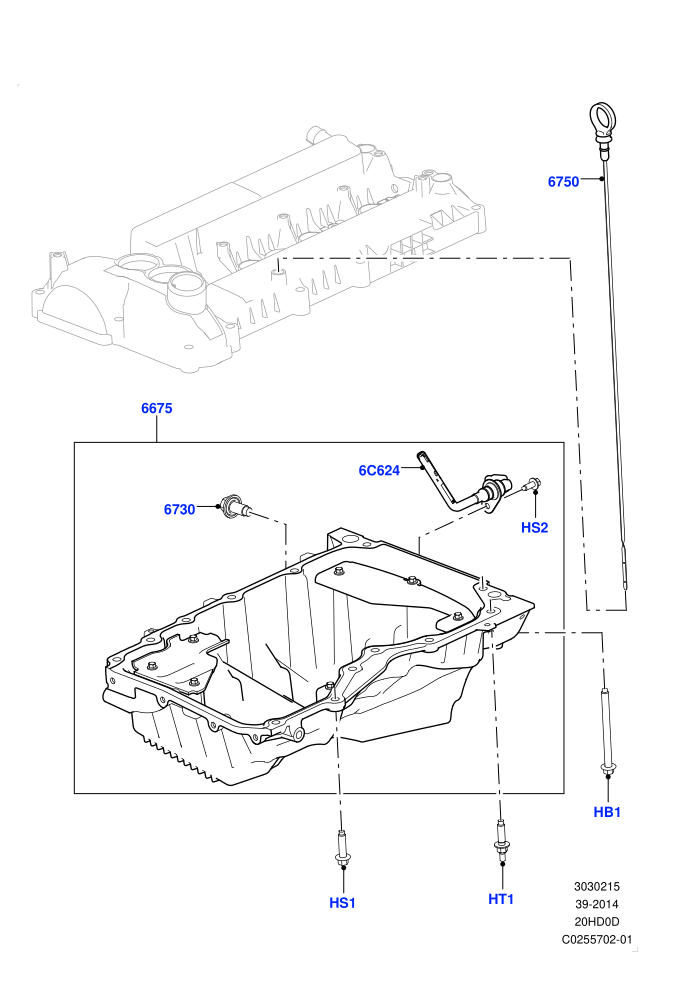 Oil Pan/Oil Level Indicator (2.0L 16V TIVCT T/C 240PS Petrol)