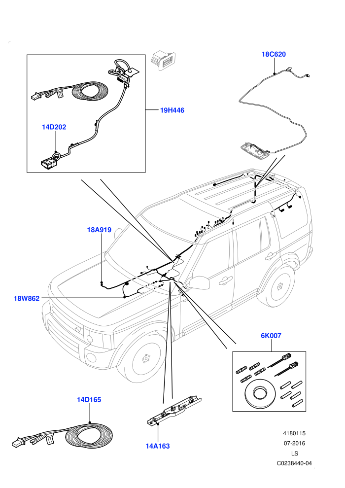 Electrical Wiring - Body And Rear (Audio/Navigation/Entertainment)((V)FROMCA000001)