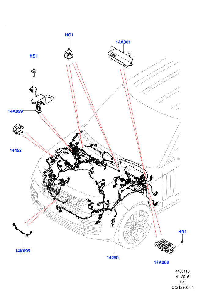 Electrical Wiring - Engine And Dash (Engine Compartment)((V)TOEA999999)