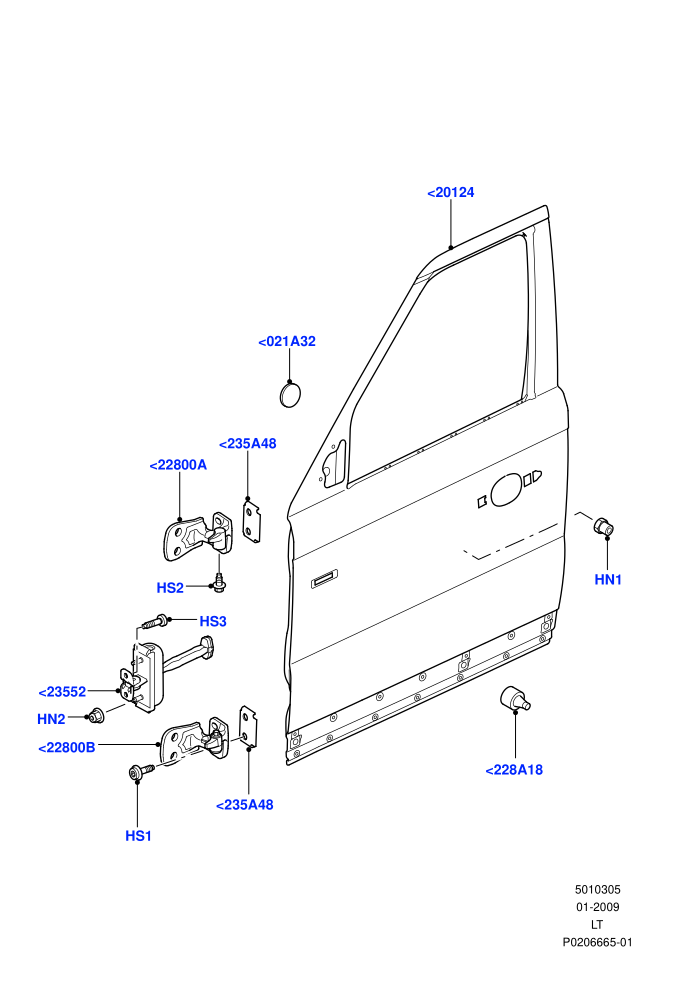 Front Doors, Hinges & Weatherstrips (Door And Fixings)((V)FROMAA000001)