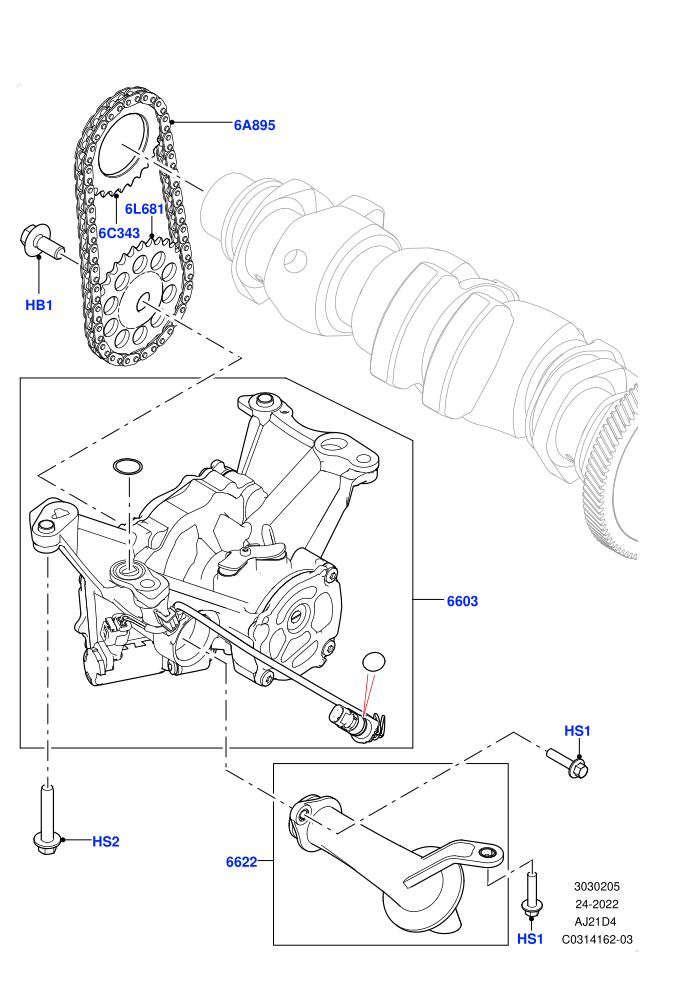 Oil Pump (2.0L AJ21D4 Diesel Mid,Itatiaia (Brazil))