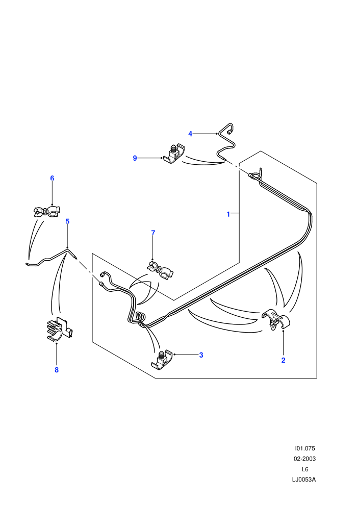 Fuel Lines ((+)CDN/MEX/USA,2.5 KV6 Petrol)