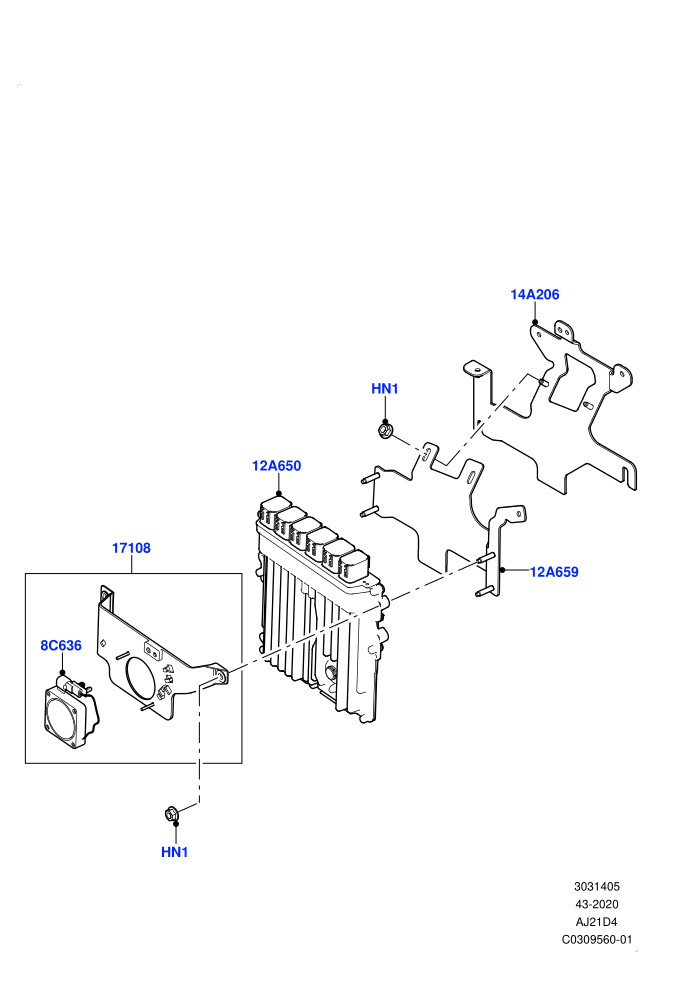 Engine Modules And Sensors (2.0L AJ21D4 Diesel Mid,LHD)((V)FROMMA000001)