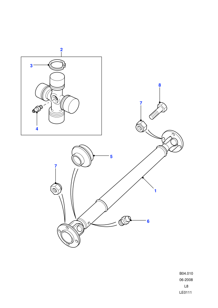 Propshaft Front ((V)FROM7A000001)
