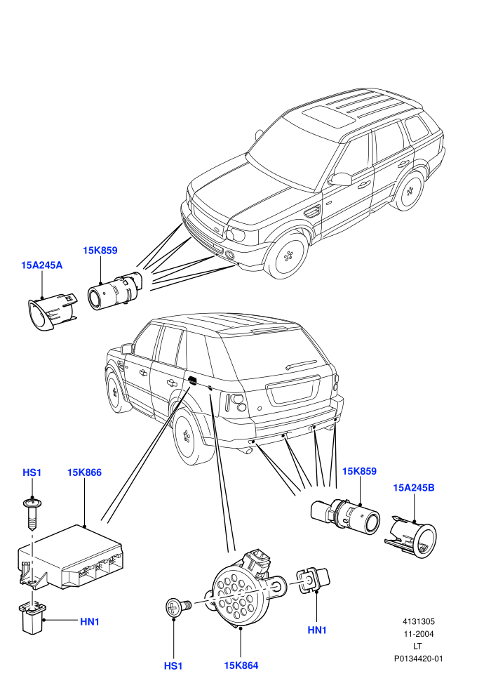 Parking Distance Control ((V)TO9A999999)
