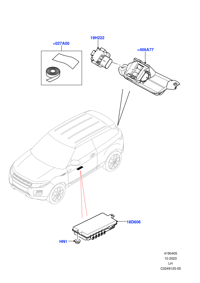 Camera Equipment (Halewood (UK),Rear View Camera-Fixed)((V)FROMEH000001)