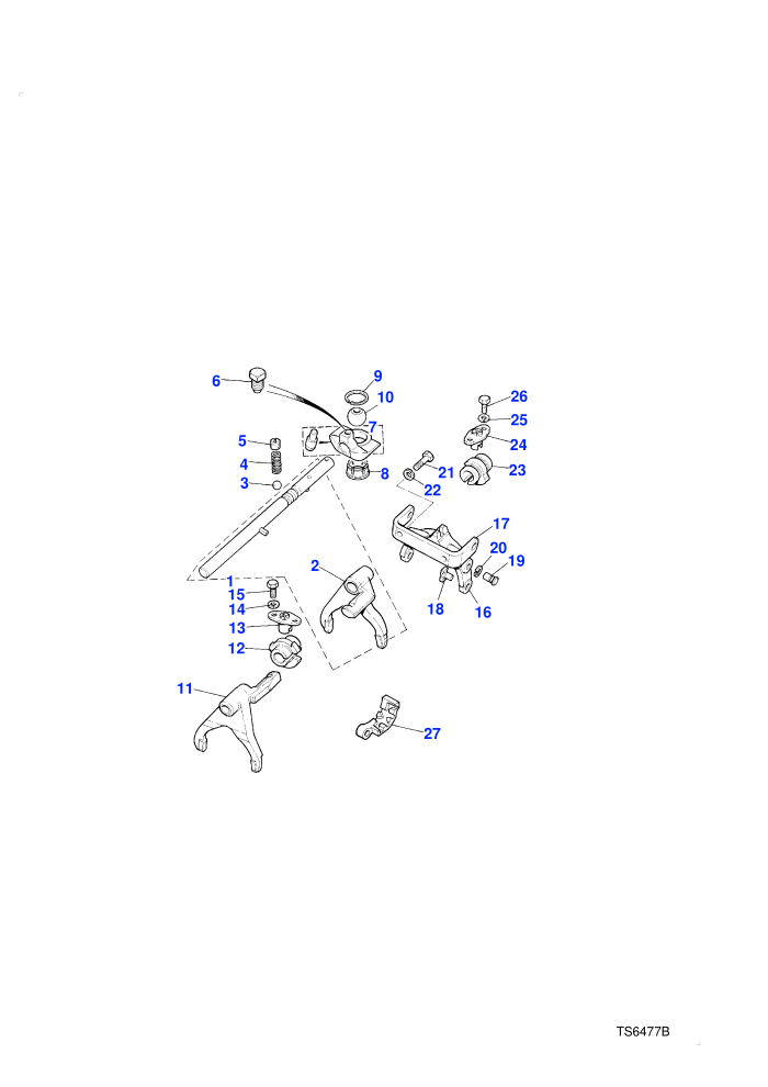 Selectors & Yoke Assembly (Manual Transmission)