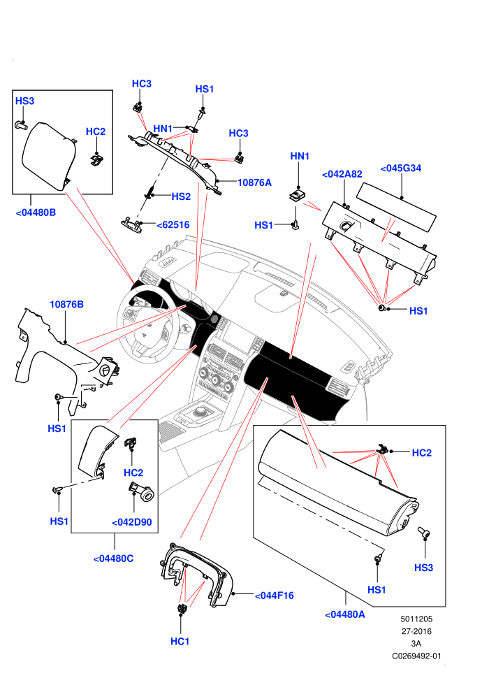 Instrument Panel (Itatiaia (Brazil))(Centre,External)((V)TOKT999999 (V)FROMGT000001)