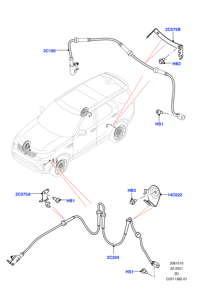 ABS Sensors (ABS/Speed Sensor,Nitra Plant Build)((V)FROMM2000001)