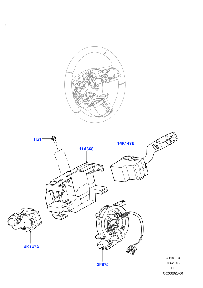 Switches (Itatiaia (Brazil))(Steering Column)((V)FROMGT000001)