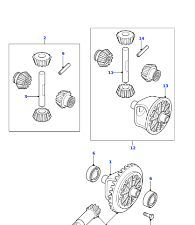 LR027940 - Land Rover Kit-Diff Case And Gears