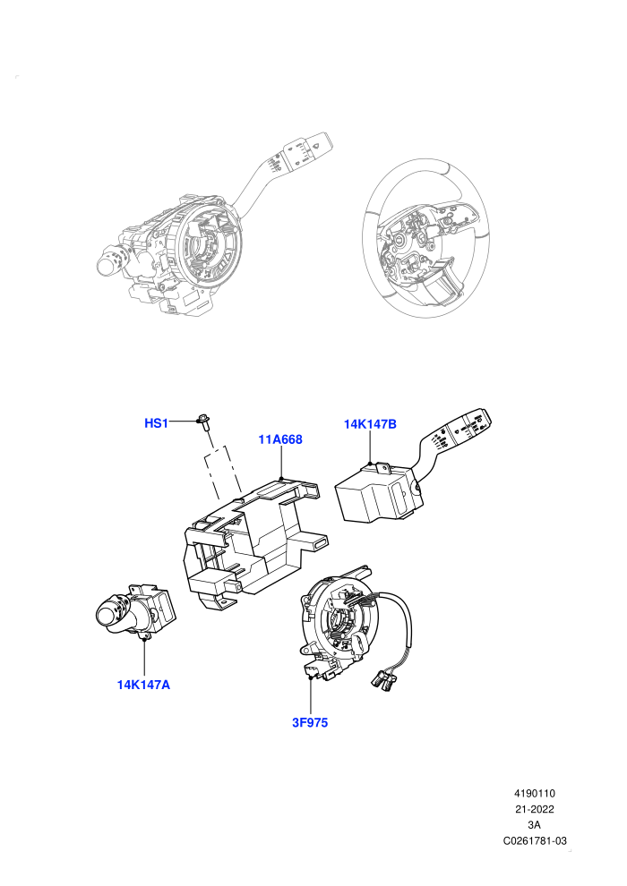 Switches (Changsu (China))(Steering Column)((V)TOKG446856 (V)FROMFG000001)
