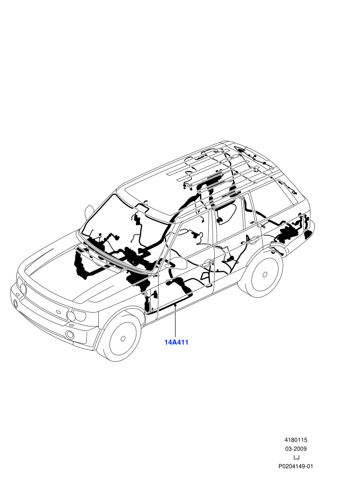 Electrical Wiring - Body And Rear ((V)TOBA334632 (V)FROMAA000001)