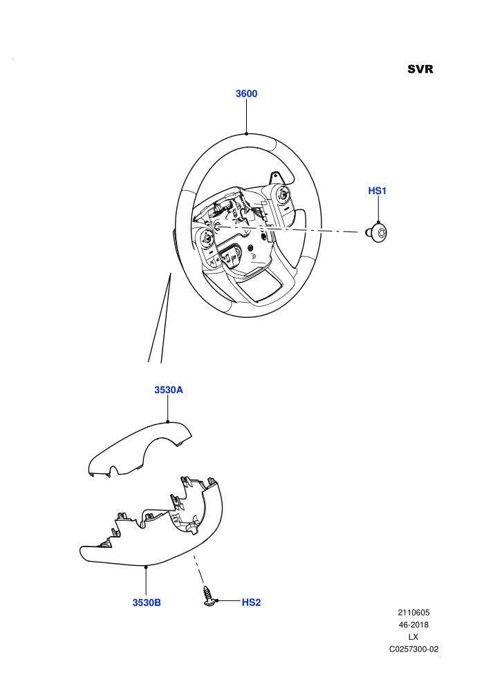 Steering Wheel (SVR,SVR Version)((V)FROMFA000001)