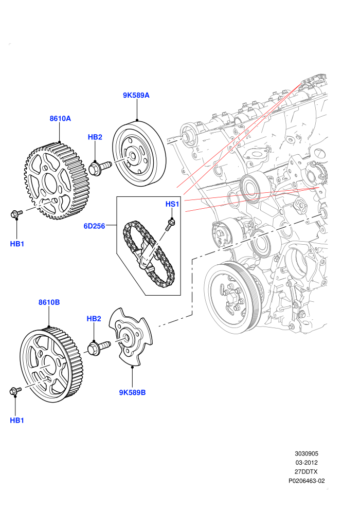 Timing Gear (Lion Diesel 2.7 V6 (140KW))(Upper)((V)FROMAA000001)