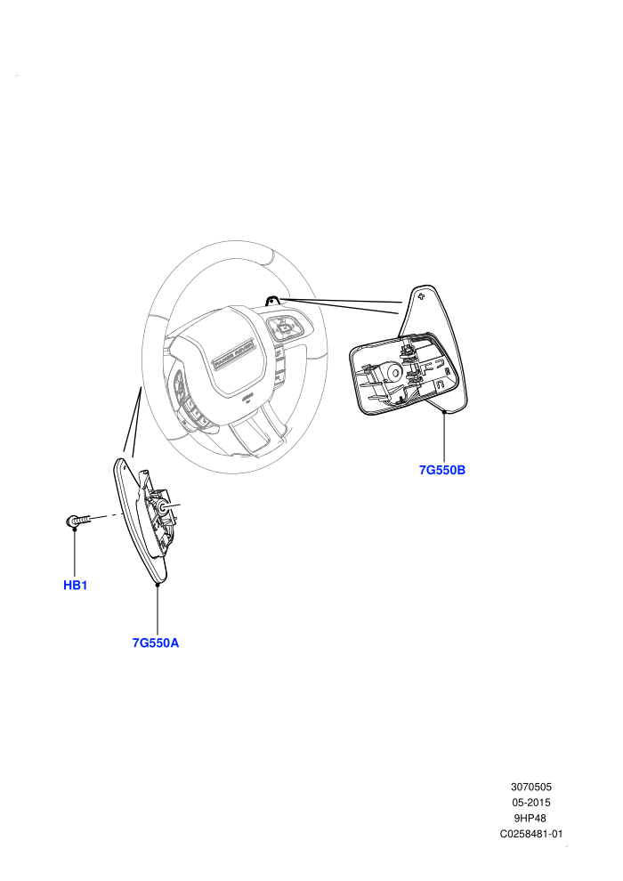 Gear Change-Automatic Transmission (9 Speed Auto AWD,Changsu (China))(Steering Wheel)((V)FROMEG000001)