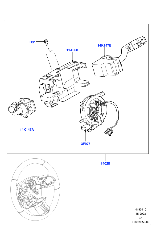Switches (Itatiaia (Brazil))(Steering Column)((V)FROMGT000001)