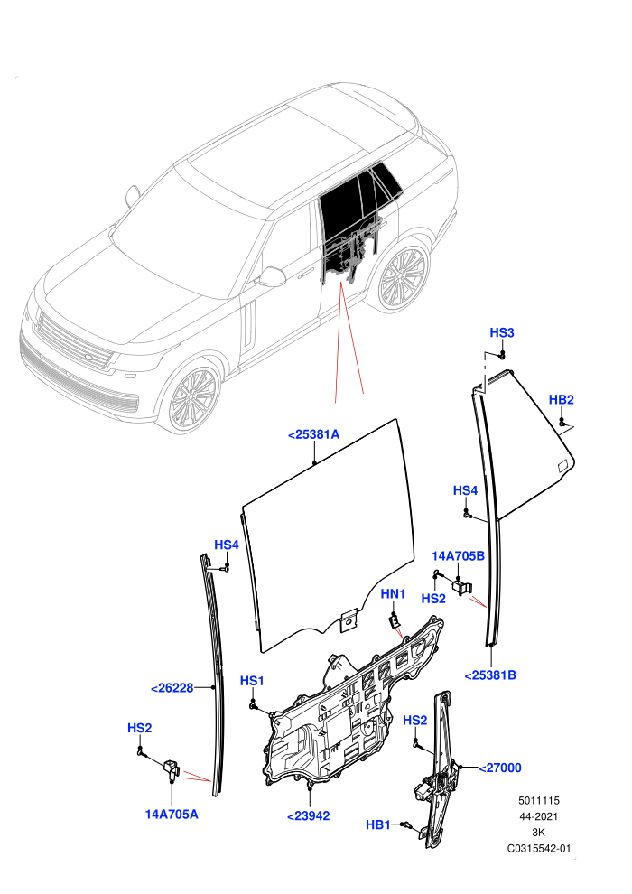 Rear Door Glass And Window Controls