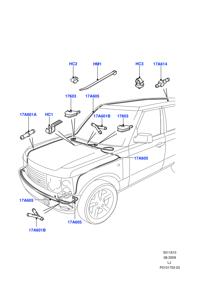 Windscreen Washer (Hose Assy)((V)TO9A999999)