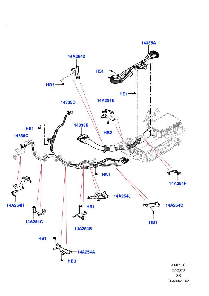 Hybrid Electrical Modules (Electric Engine Battery-PHEV)(HV Cables)
