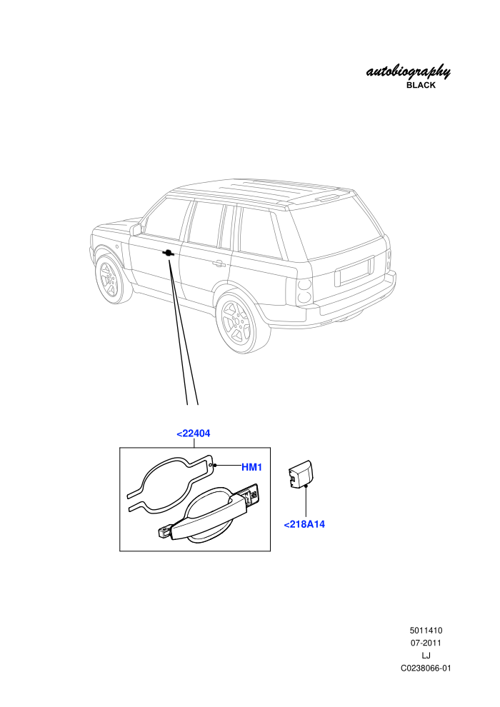 Front Door Lock Controls (Autobiography Black LE)((V)FROMAA313069)