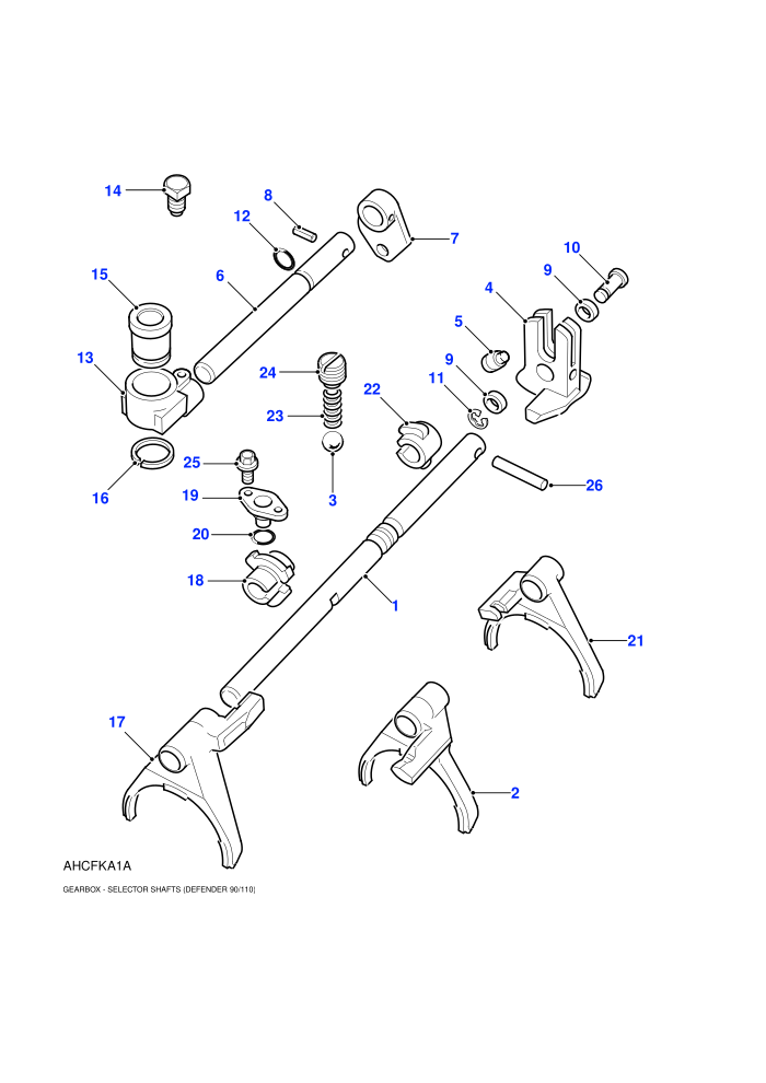 Selectors & Shafts (5 Speed Manual Transmission,Manual Transmission)