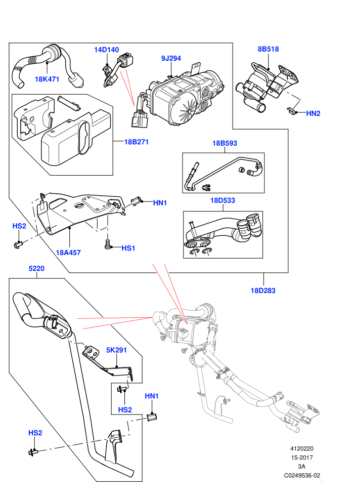 Auxiliary Fuel Fired Pre-Heater (Fuel Fired Heater With Park Heat,Fuel Heater W/Pk Heat Less Remote,Fuel Heater W/Pk Heat With Remote,Halewood (UK),With Fuel Fired Heater)(External Components,Heater Components)((V)TOKH999999)