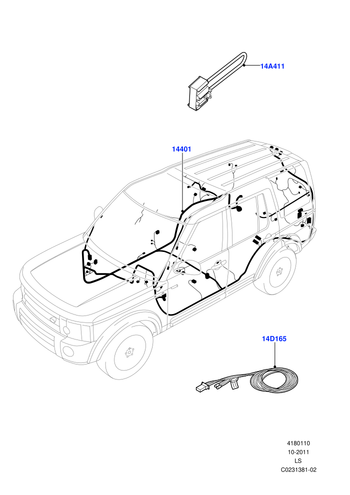 Electrical Wiring - Engine And Dash (Main Harness)((V)TOBA999999 (V)FROMBA000001)