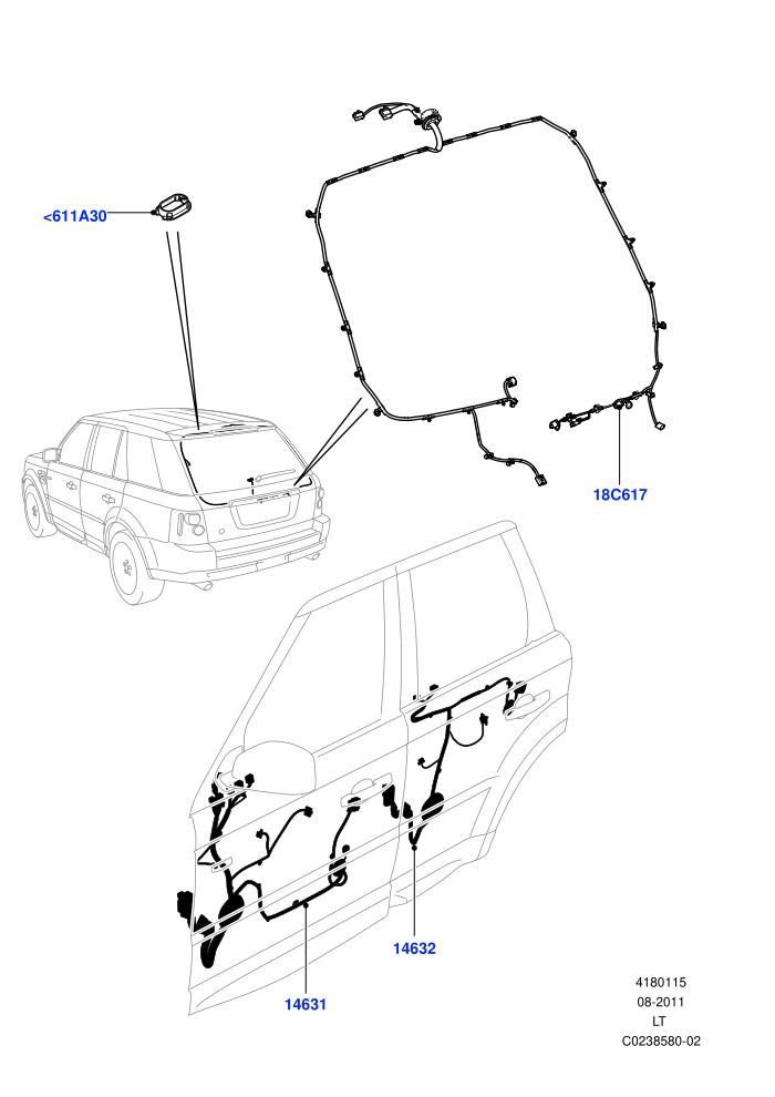 Electrical Wiring - Body And Rear (Front And Rear Doors)((V)FROMCA000001)