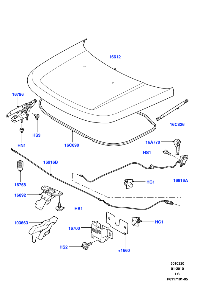 Hood And Related Parts ((V)TO9A999999)