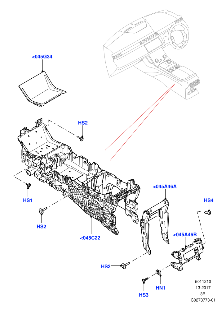 Console - Floor (Internal Components)
