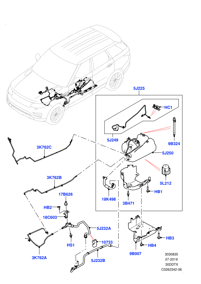 Exhaust Fluid Injection System (3.0 V6 Diesel,With Diesel Exh Fluid Emission Tank)(Tank and Lines)((V)FROMGA000001)