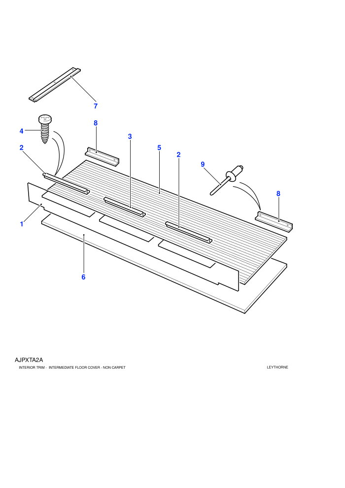 Rubber Mats-Intermediate Floor (110,130 Wheelbase)