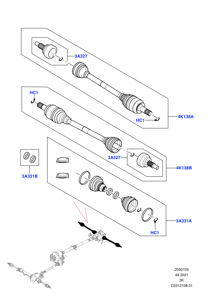 Drive Shaft - Rear Axle Drive (Driveshaft)