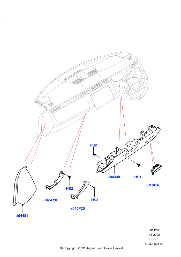Instrument Panel (External Components,Lower)