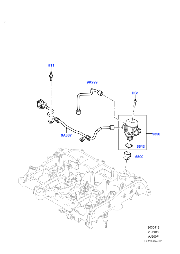 Fuel Injection Pump-Engine Mounted (2.0L AJ20P4 Petrol Mid PTA,Changsu (China))