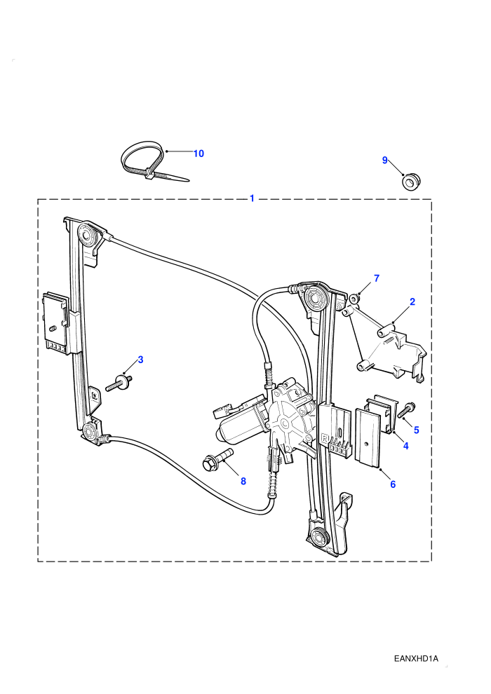 Window Regulator-Rear End Door